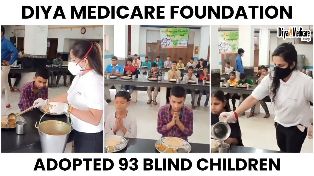 Meals distribution at Blind school in May 2021