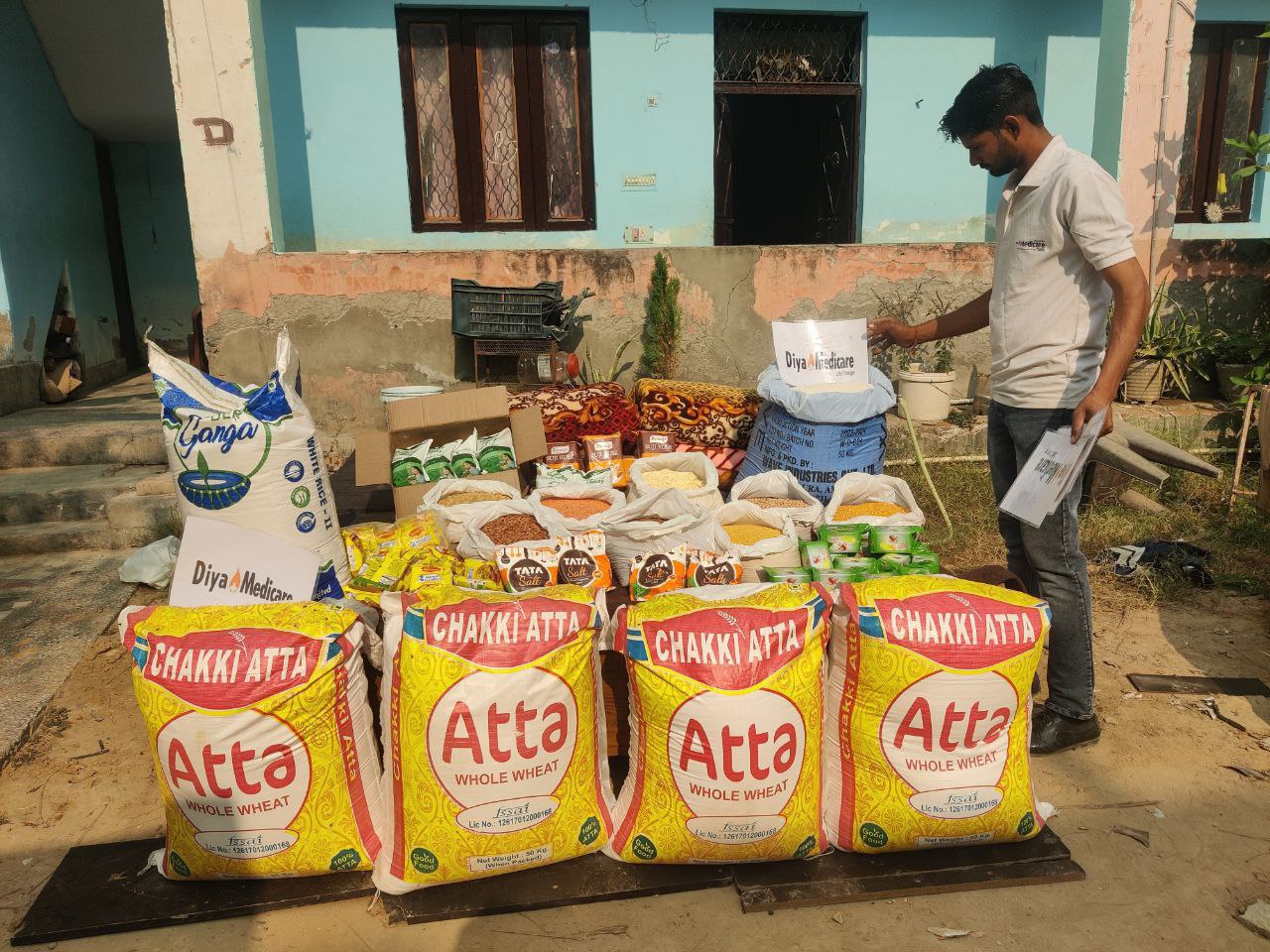 Ration Distribution Kanjhawla 1st Jan 25